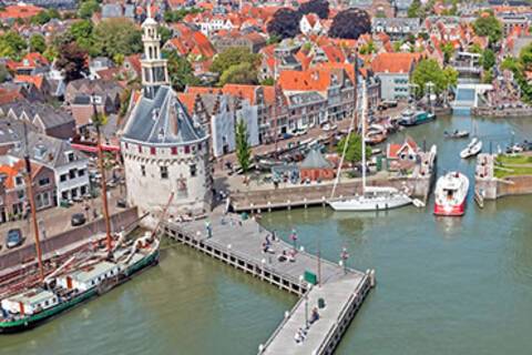 An aerial view of Hoorn