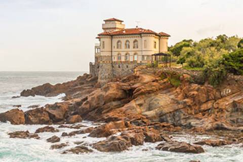 A panoramic view of Livorno