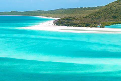 A panoramic view of the Whitsunday Islands