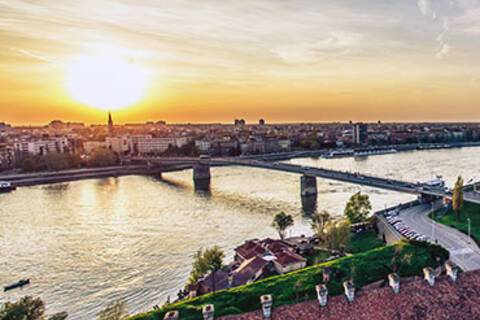 A panoramic view of Novi Sad