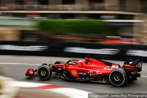 Monaco Grand Prix red race car