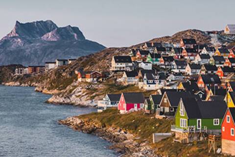 A panoramic view of Nuuk