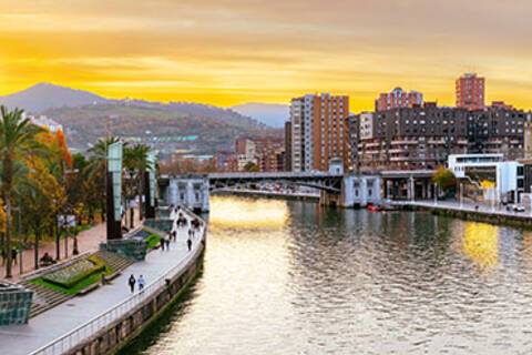 A panoramic view of Bilbao