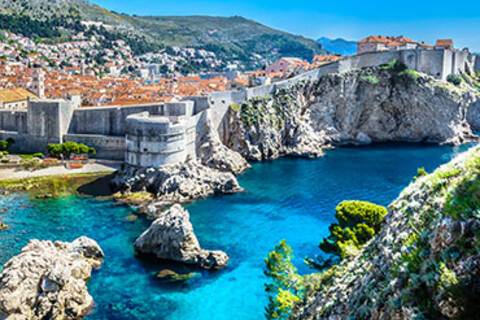 A panoramic view of Dubrovnik