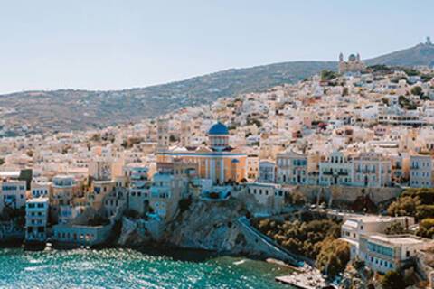 A panoramic view of Syros