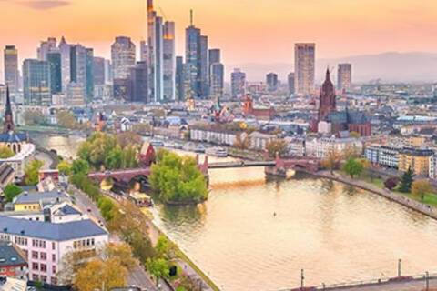 A panoramic view of Frankfurt