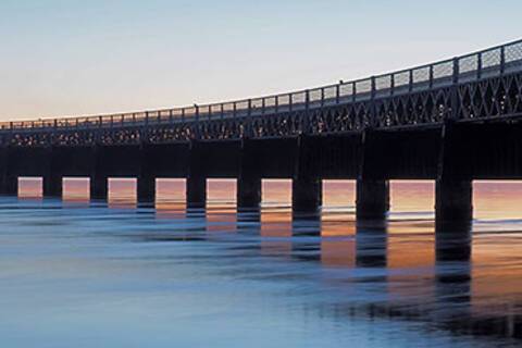 Bridge on the River Tay in Dundee