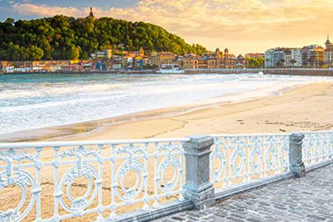 A panoramic view of San Sebastian