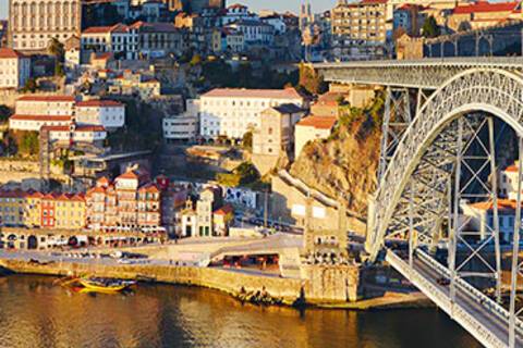 A panoramic view of Porto