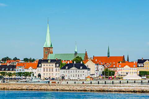 A panoramic view of Helsingborg