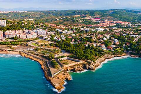 A panoramic aerial view of Tarragona