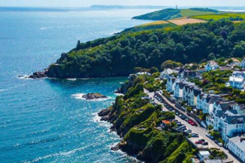 An aerial view of Falmouth