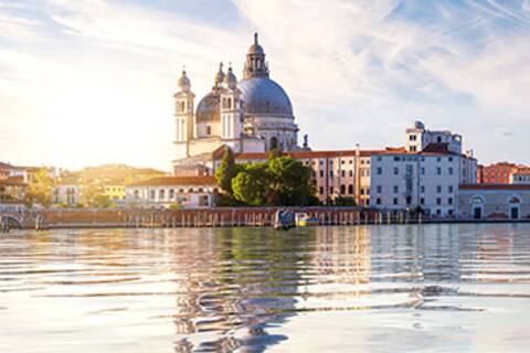 A panoramic view of Venice