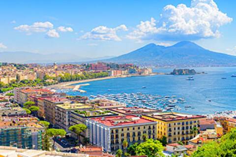 A panoramic view of Naples