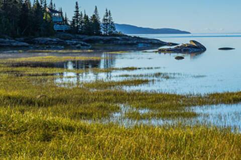 The view from Sept-Iles bay