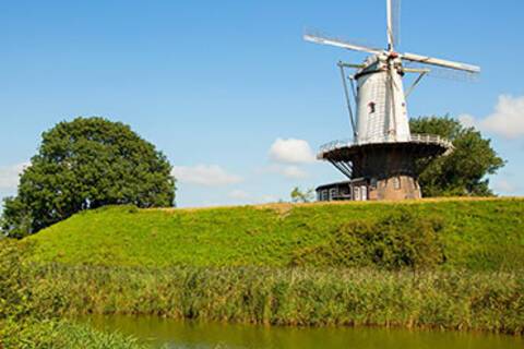 Traditional windmill in Veere