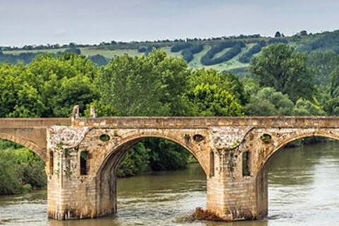 Old stone bridge in the Ruse region