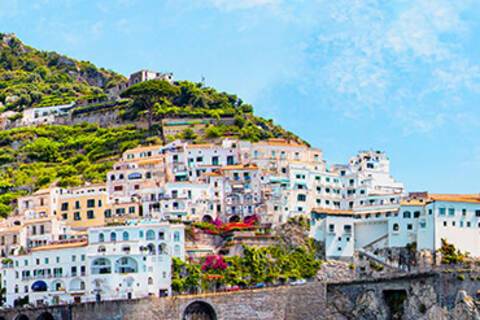 A panoramic view of Amalfi