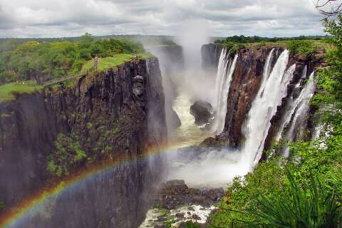 Victoria Falls on Zambezi River