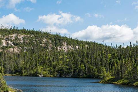 A view of the river near Baie-Comeau