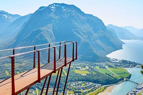 The Rampestreken observation deck in Andalsnes