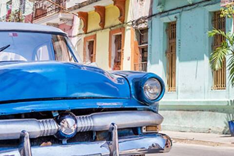 A vintage car in Havana