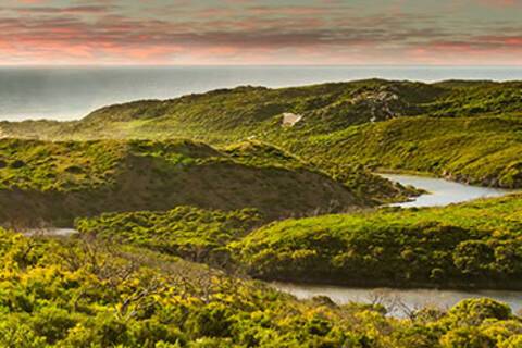 A panoramic view of Margaret River