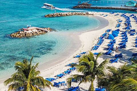 An aerial view of Princess Cays