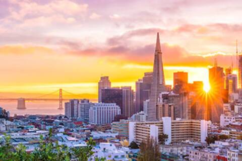 A panoramic view of San Francisco