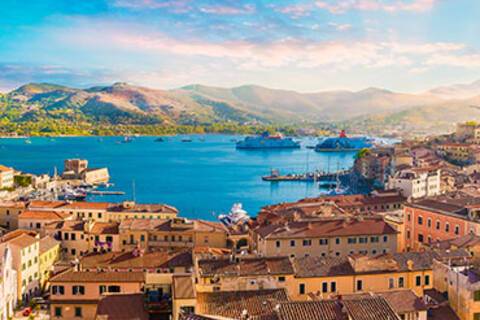 A panoramic view of Portoferraio