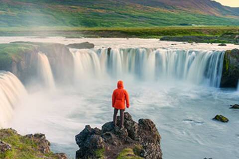 Godafoss waterfall, close to Akureyri