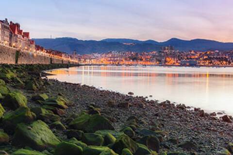 The coastline of Getxo