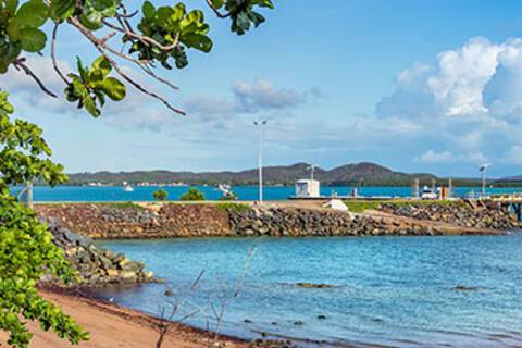 A view of Thursday Island's dock