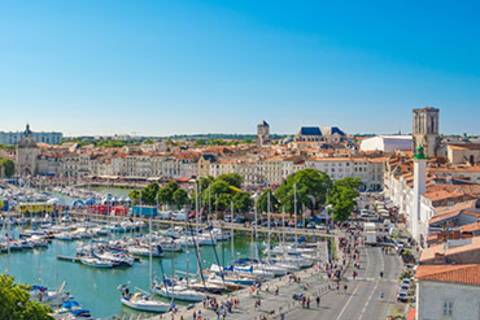 The view of La Rochelle from above